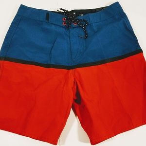 Tavik Boardshorts Sz 30 Red Blue